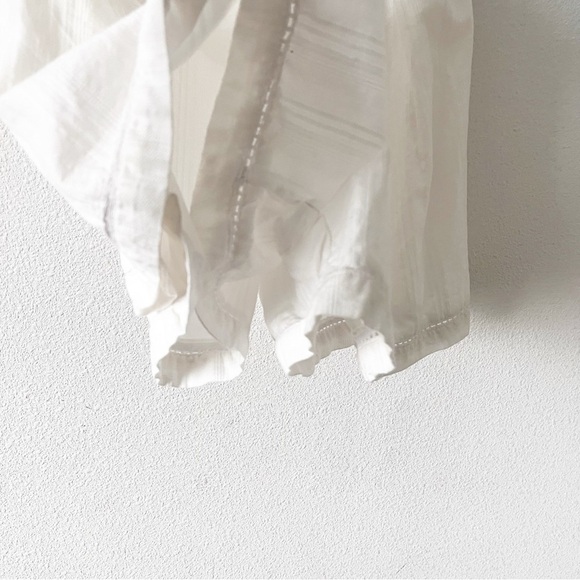 Free People Frills & Thrills White Strapless Ruffle Summer Cottagecore Romper - Picture 5 of 11